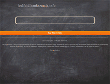 Tablet Screenshot of kulfoldibankszamla.info